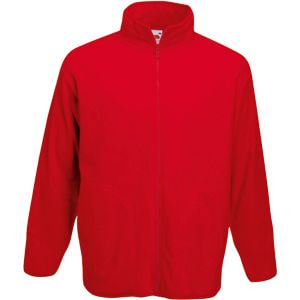 Толстовка"Micro Jacket", красный_S, 100% п/э, 250 г/м2