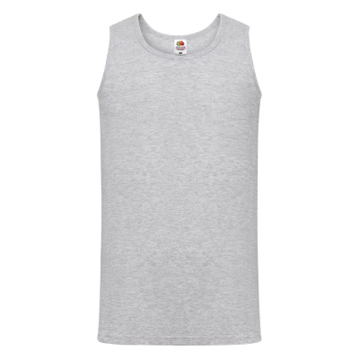 Майка мужская"Athletic Vest", серый_S, 100% х/б, 160 г/м2