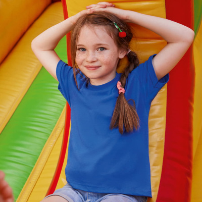 Футболка детская"Kids Original T", синий, 5-6 лет, 100% х/б,  145 г/м2
