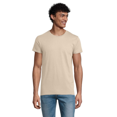 Футболка мужская"PIONEER MEN", бежевый, XS, 100% органический хлопок, 180 г/м2
