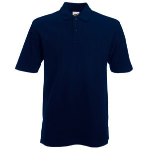 Поло"Heavy Polo", глубокий темно-синий_M, 100% х/б, 240 г/м2