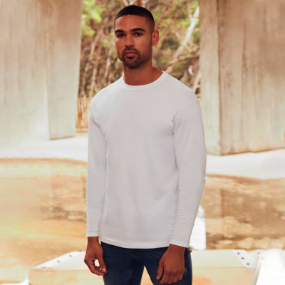Футболка"Super Premium Long Sleeve", белый, S, 100% х/б, 190 г/м2
